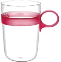 Кружка 21687, Стекло, пластик, Wine red, KINTO