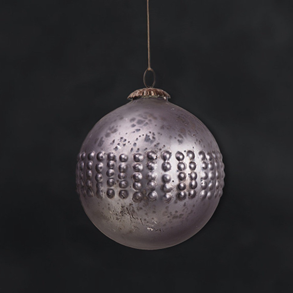 Новогодняя игрушка SAK 1624, 13, стекло, Antique grey, RESTORATION HARDWARE