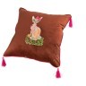 Декоративная подушка "мурка" 45*45 см., коричневая, вышивка, 100%пэ SANTALINO (850-827-17)