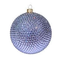 Новогодний шар Лунный свет с кристаллами Swarovski (4056)