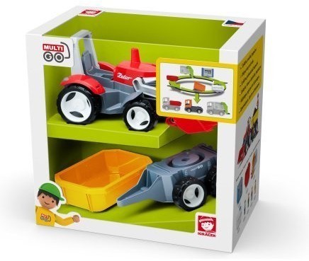 Трактор с дополнительным прицепом игрушка 22 см (37015EF-CH)