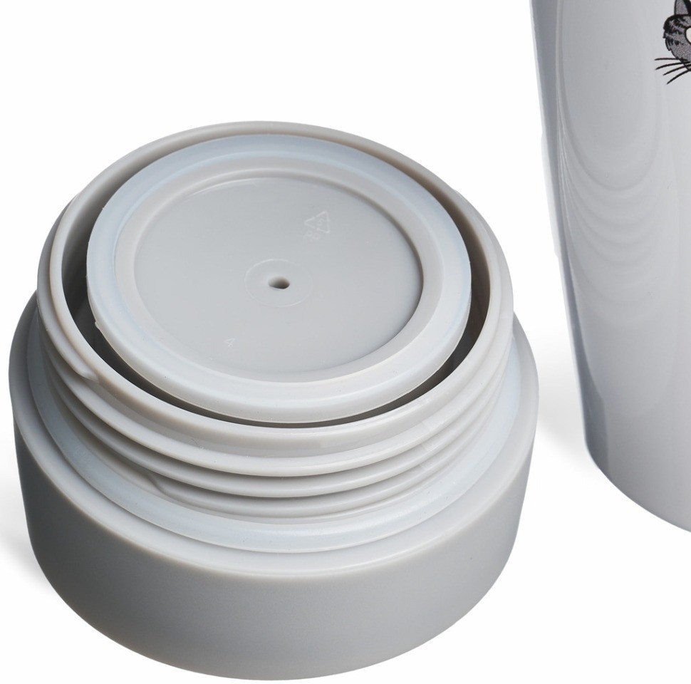 Термокружка agness  "особенная" 360мл, колба нерж.сталь 18/10 (709-122)