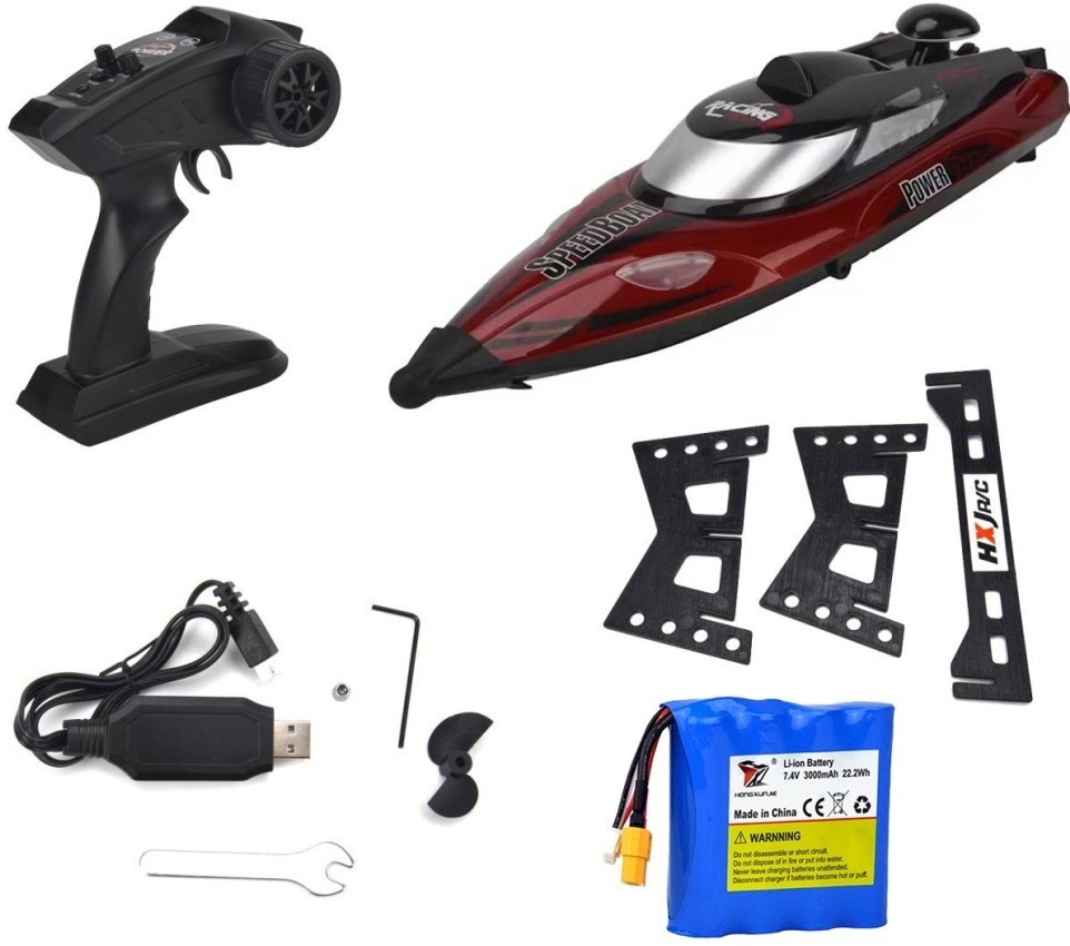 Радиоуправляемый катер (47 см, 35 км/ч, акб 3000 mAh) (HJ810B-A2)