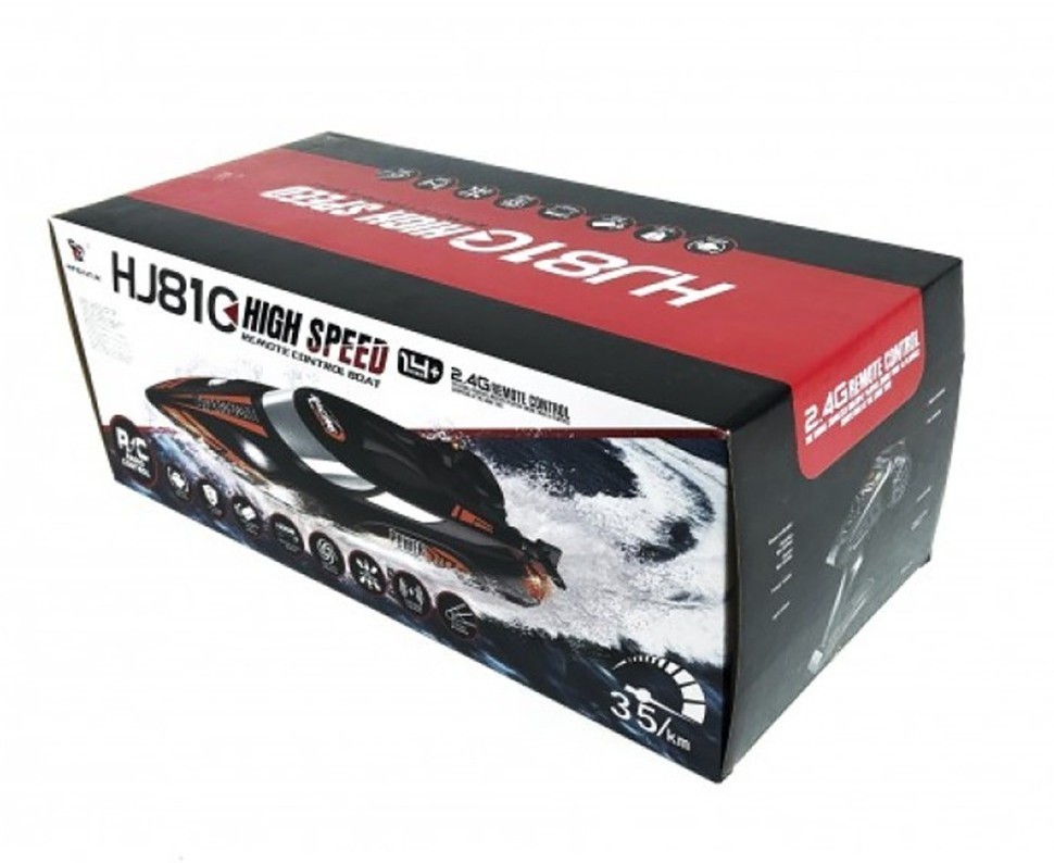 Радиоуправляемый катер (47 см, 35 км/ч, акб 3000 mAh) (HJ810B-A2)