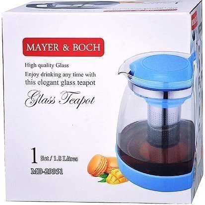 Чайник заварочный чер1,8 л стекло Mayer&Boch (29951)