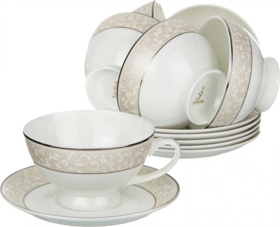 Чайный набор lefard "5 o'clock" на 6 пер. 12 пр. 250 мл (440-184)