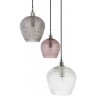 Светильник подвесной каскадный aurora, D50 см, сливовый/серый/прозрачный (76566)