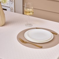 Скатерть 145х220см шампань евроуголок 100% полиэстер SANTALINO (805-027-21)