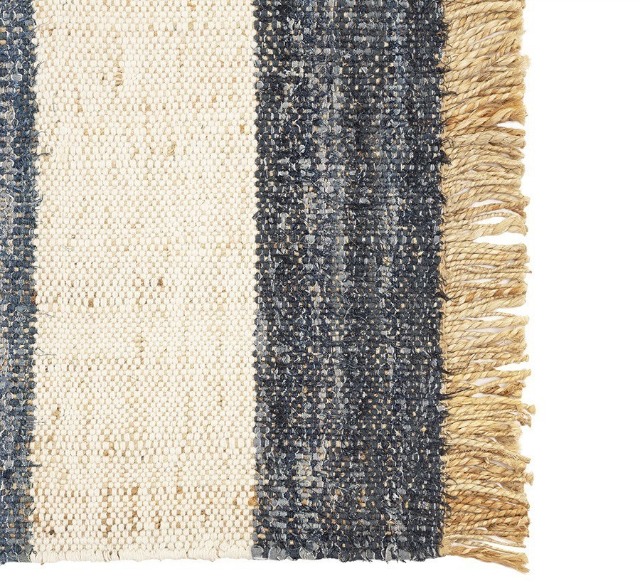 Ковер из джута, денима и шерсти hyderabad из коллекции ethnic, 120х180см (76017)