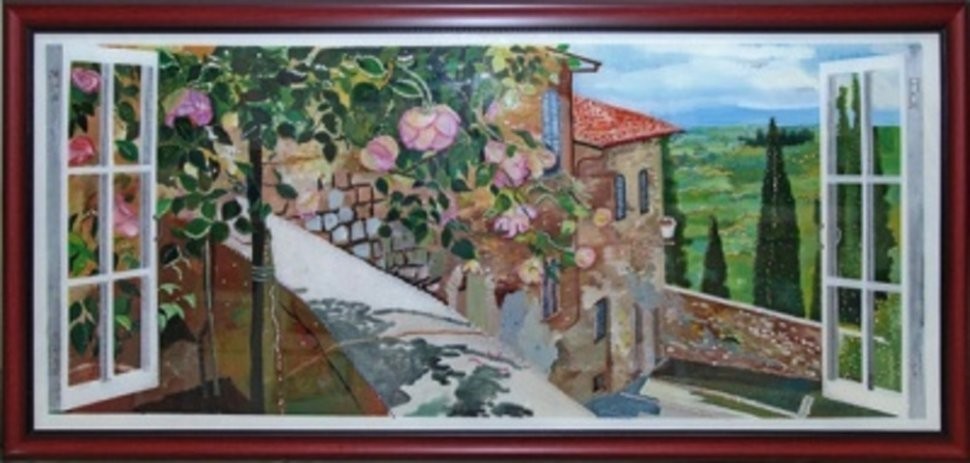 Картина Южный полдень с кристаллами Swarovski (2071)