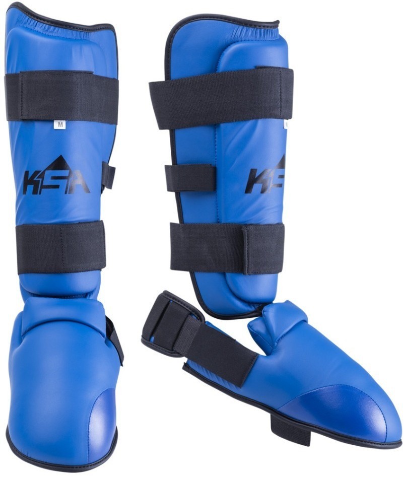 Защита голень-стопа Force Blue, к/з (805491)