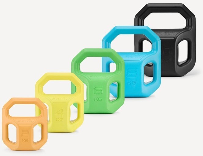 Гиря пластиковая STARFIT DB-505, 4 кг, желтый (2113751)