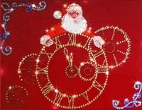 Картина Новогоднее время с кристаллами Swarovski (1225)