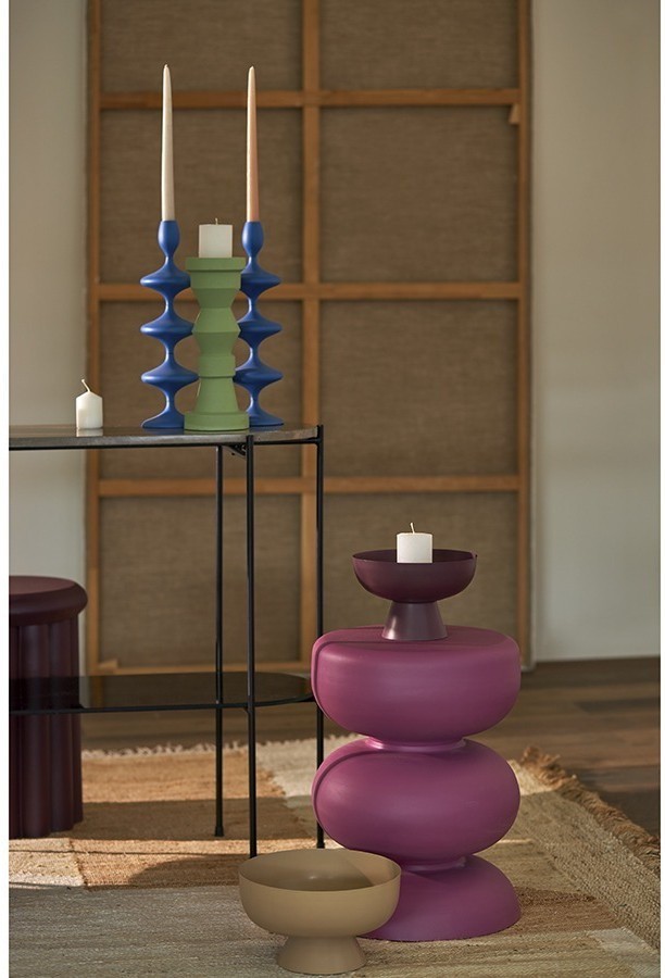 Столик приставной vivlend, D36 см, фуксия (76331)