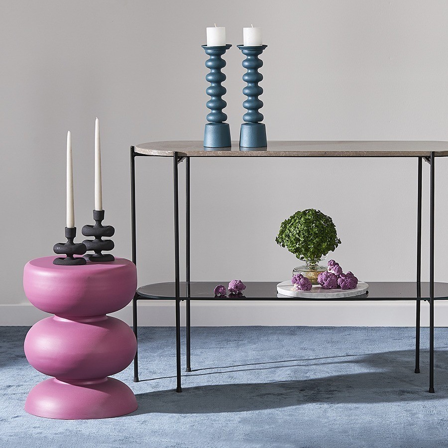 Столик приставной vivlend, D36 см, фуксия (76331)