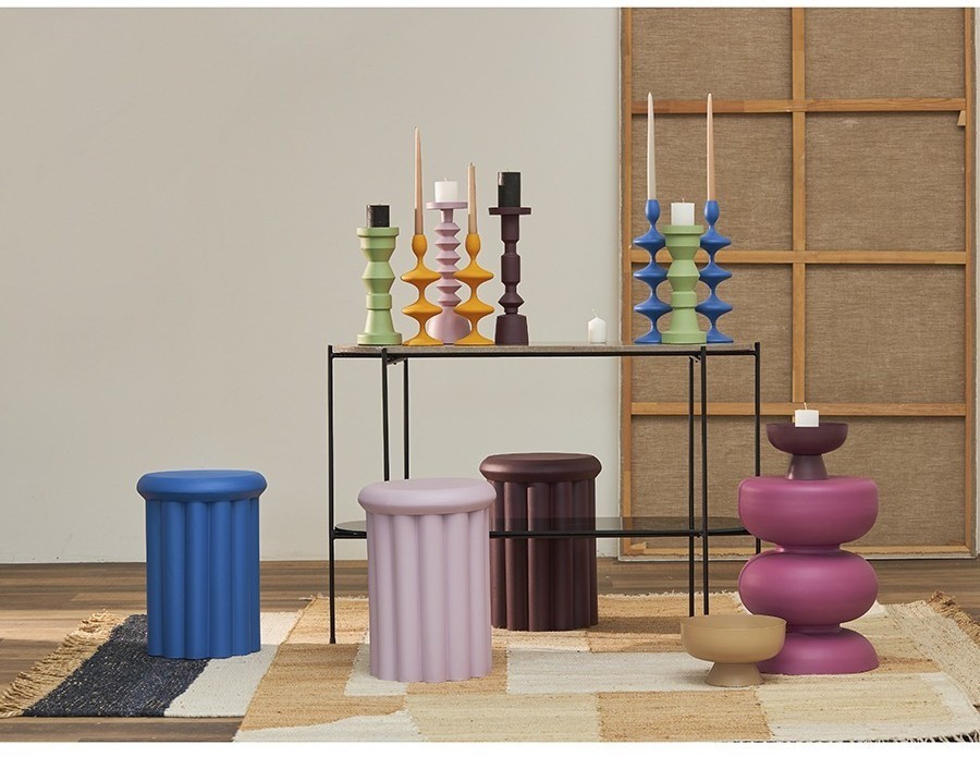 Столик приставной vivlend, D36 см, фуксия (76331)