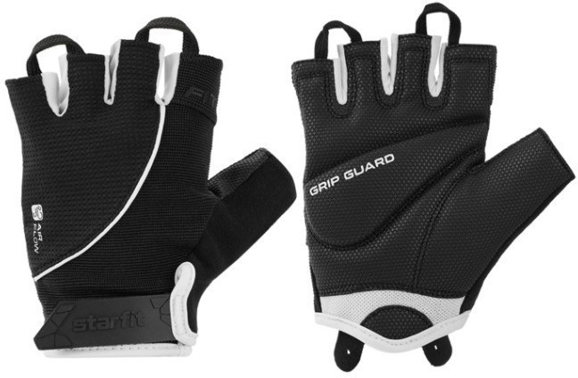Перчатки для фитнеса STARFIT WG-202, черный/белый (2119236)