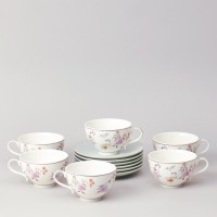 Чайный набор lefard &quot;времена года&quot; на 6 пер. 12 пр. 250 мл голубой (42-571)