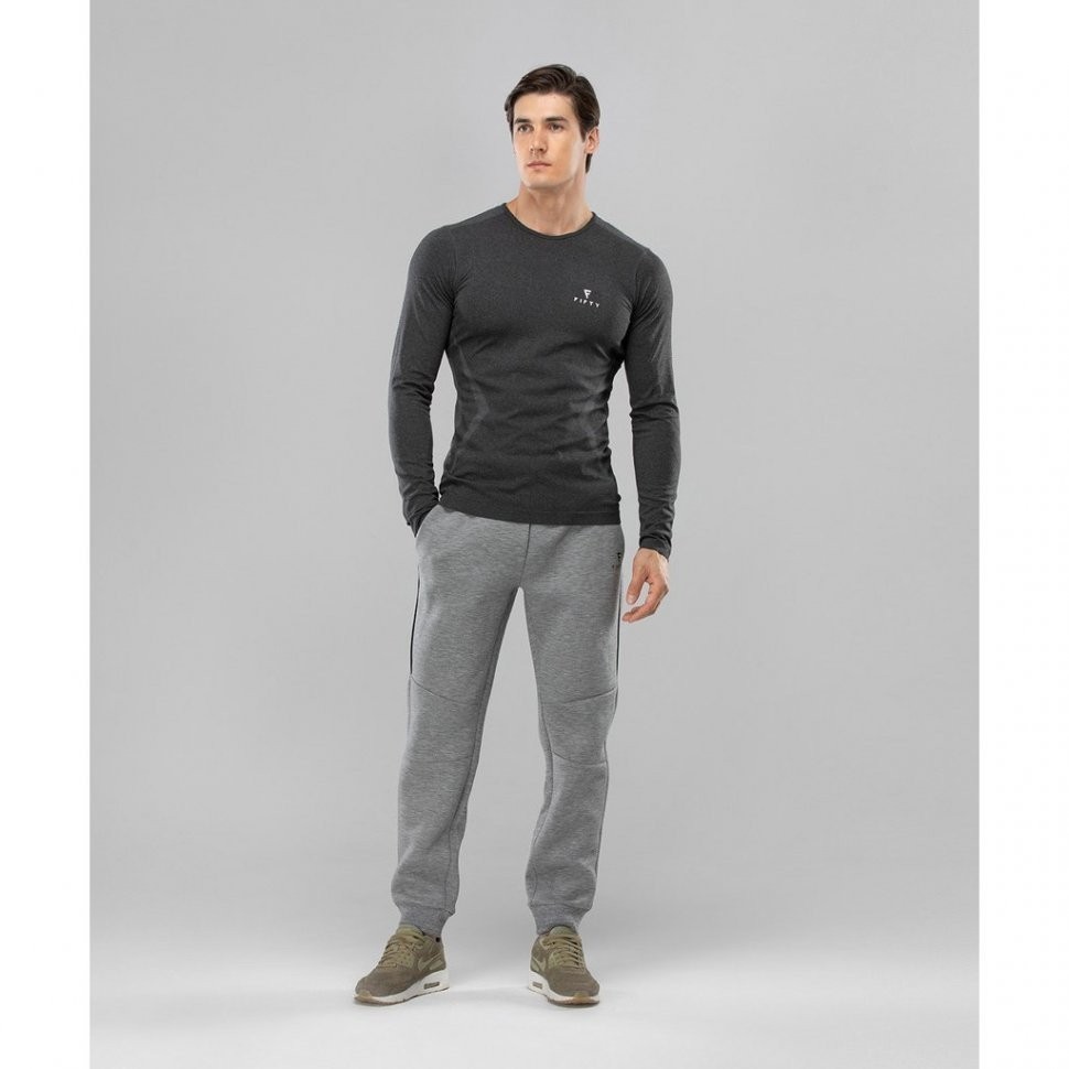 Мужская футболка с длинным рукавом Smartknit FA-ML-0103-GRY, серый (509379)