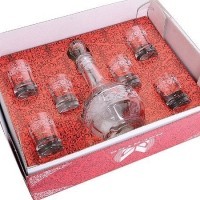 Набор 7 пр. графин + стопка &quot;Флёр&quot; 1/4 &quot; (MS1022+500/07)