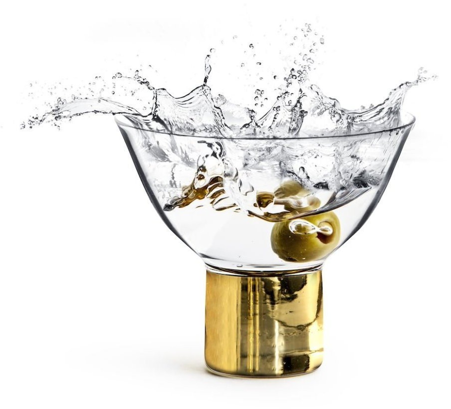 SagaForm Набор коктейльных рюмок Gold Club, 150 мл, 2 шт 5009117