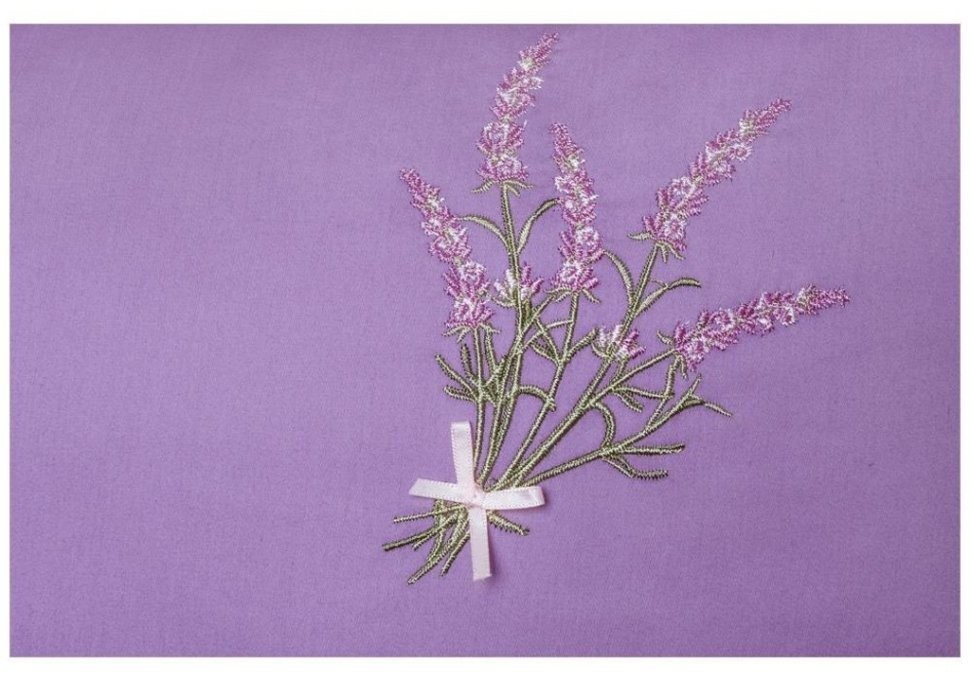 Кпб "лаванда" 2-х сп, сиреневый, с кружевом, под175*215-1шт, прост 250*220-1шт,нав 50*70-2шт SANTALINO (985-101)