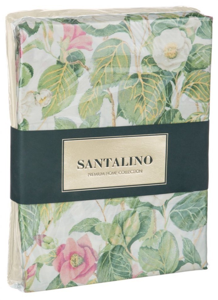 Кпб 2-х спальный "жасмин" под 175х215 -1шт., пр (цвет св.желтый) 220х250  -1шт., нав 70х70-2шт SANTALINO (984-704)