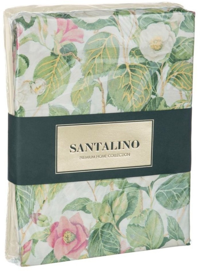 Кпб 2-х спальный "жасмин" под 175х215 -1шт., пр (цвет св.желтый) 220х250  -1шт., нав 70х70-2шт SANTALINO (984-704)