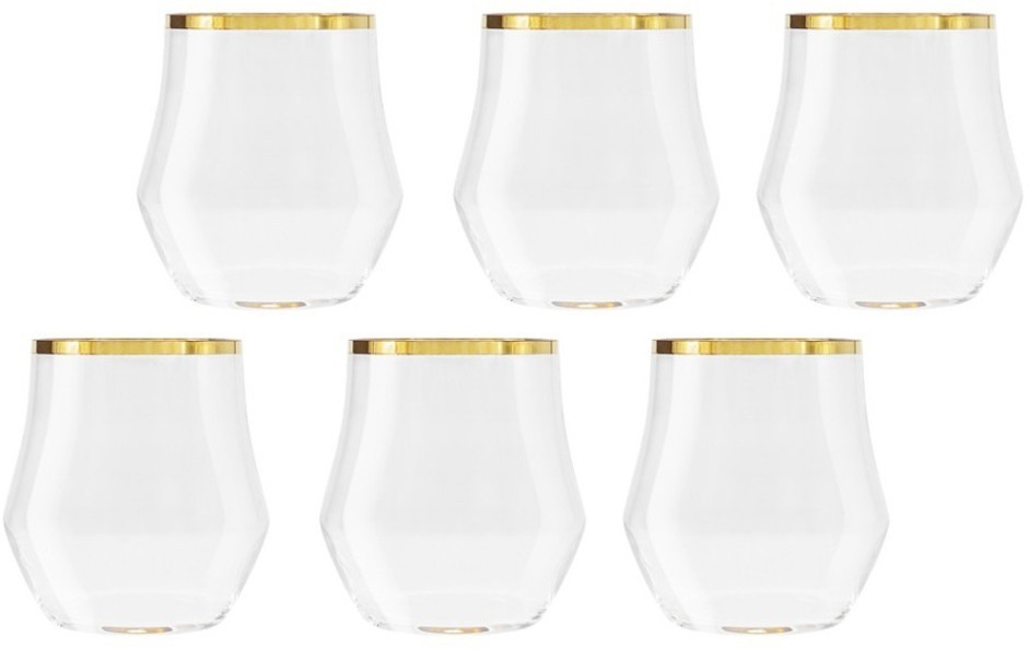 Набор стаканов для виски Сабина золото, 0,375 л, 6 шт - SM-4156/G Same