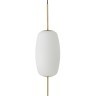 Лампа подвесная silk, 78хD22 см, белое опаловое стекло (68015)