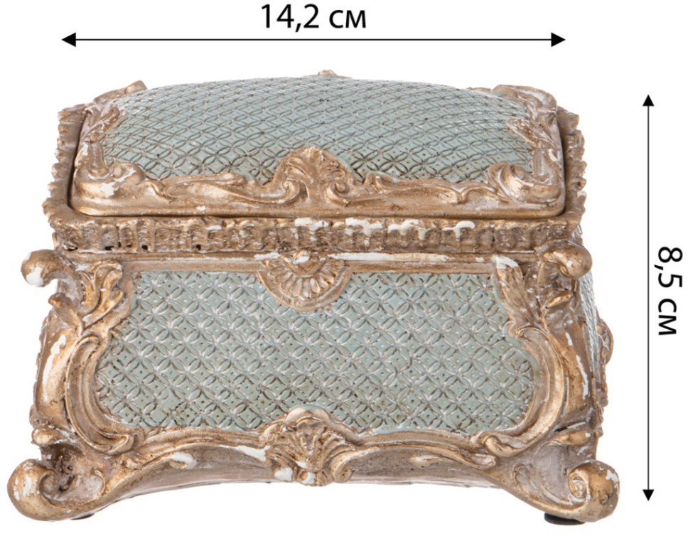 Шкатулка коллекция "рококо", 14,2*11,5*7cm Lefard (504-384)