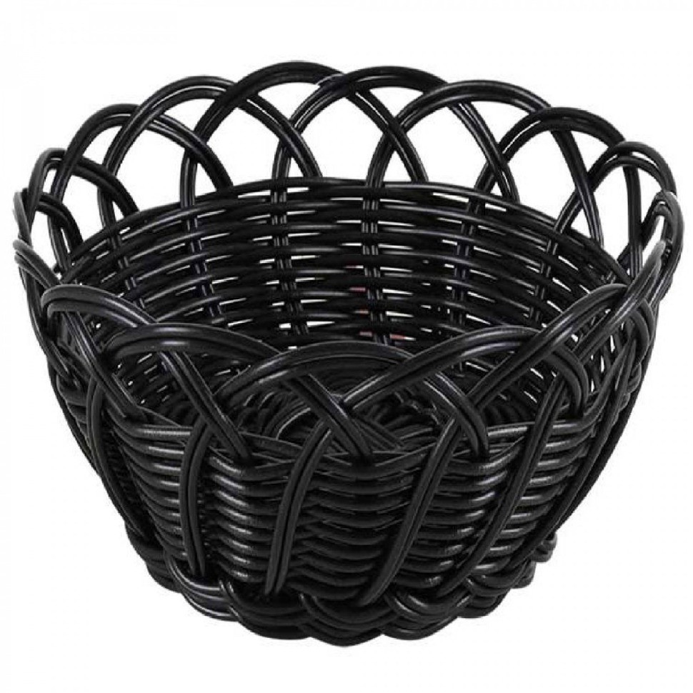 Viejo Valle Корзинка для хлеба круг фестоны черный Belvedere B919080