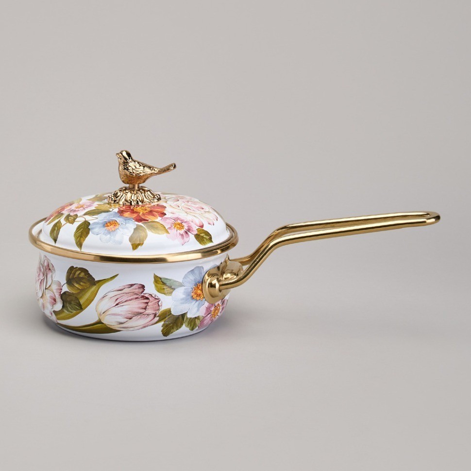 Ковш agness эмалированный, серия фландрия, 14см / 0,9л (950-590)