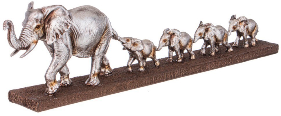 Фигурка декоративная "семья слонов" 49х7,8х12,8см Lefard (146-1857)