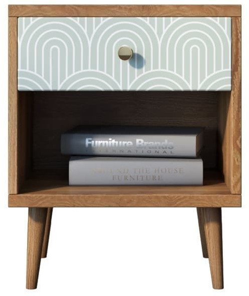 Тумбочка Berber с открытой полкой 34 принт арт BB33/Print_34-ET