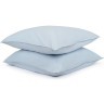 Набор из двух наволочек небесно-голубого цвета из органического стираного хлопка из коллекции essential, 70х70 см (69382)