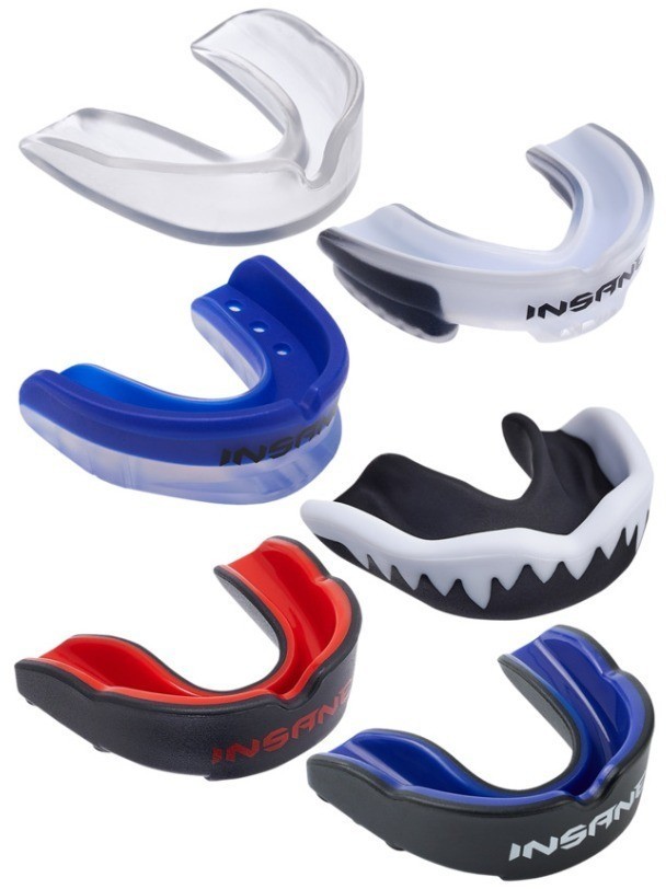 Капа 1-челюстная INSANE LEOPARD, ЭВА, синий/черный, взрослый (2119513)