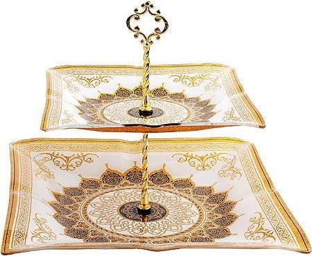 Этажерка 2 уровня, квадрат (7020-32)