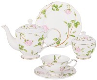 Чайный сервиз lefard &quot;rose valley&quot; на 6 пер. 20 пр. 1100/300/270 мл/20,5 см (275-1254)