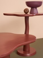 Столик кофейный fluid, 86х56х30 см, сепия (78638)