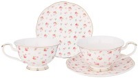 Чайный набор lefard &quot;sonnet in roses&quot; на 2 пер. 4 пр. 270 мл (275-1256)
