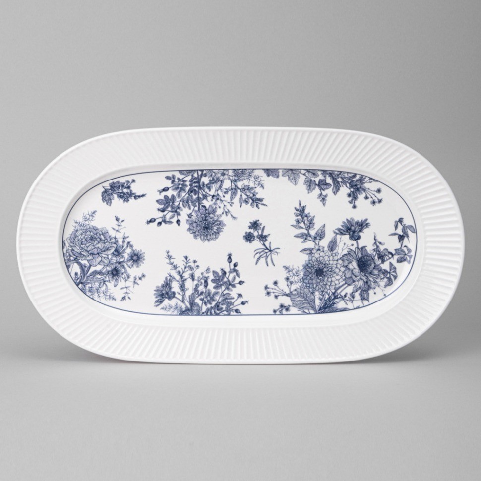 Блюдо овальное lefard "royal blue" 35,5*19*2,5 см (425-090)