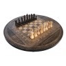 Шахматы + нарды резные "Круглые" 60, Mkhitaryan (28401)