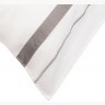 Набор из двух наволочек из сатина белого цвета с серым кантом из коллекции essential, 50х70 см (73727)
