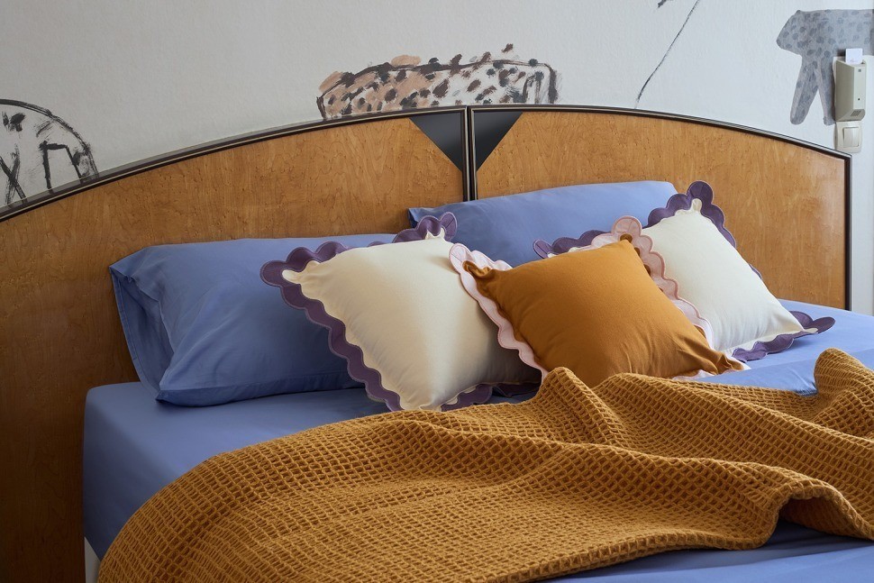 Комплект постельного белья из премиального сатина сиреневого цвета из коллекции essential, 150х200 см (78456)