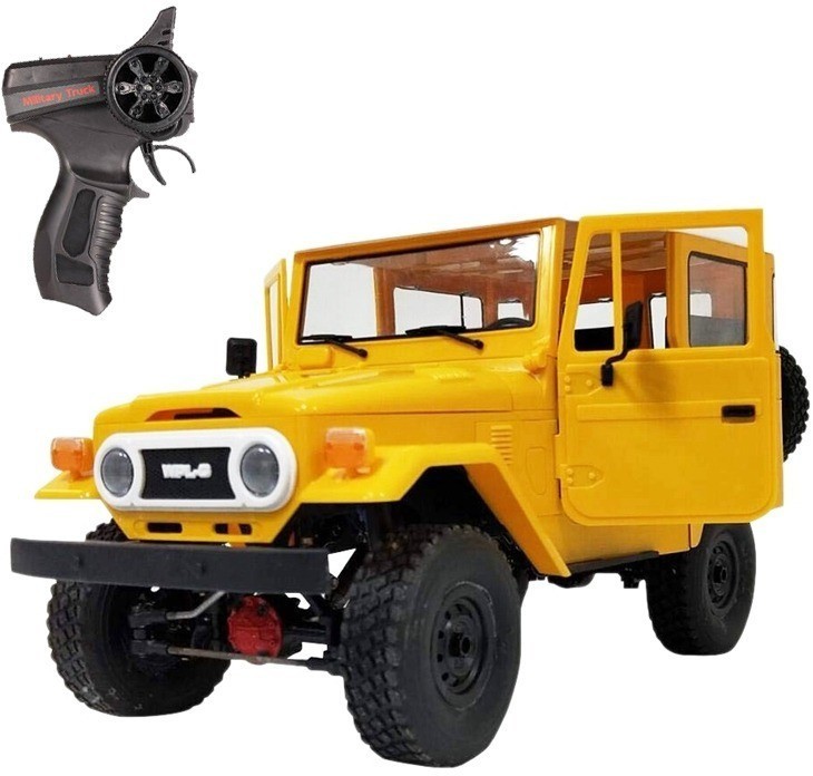 Радиоуправляемый внедорожник WPL Toyota FJ40 желтый 4WD масштаб 1:16 2.4G (WPLC-34-YELLOW)