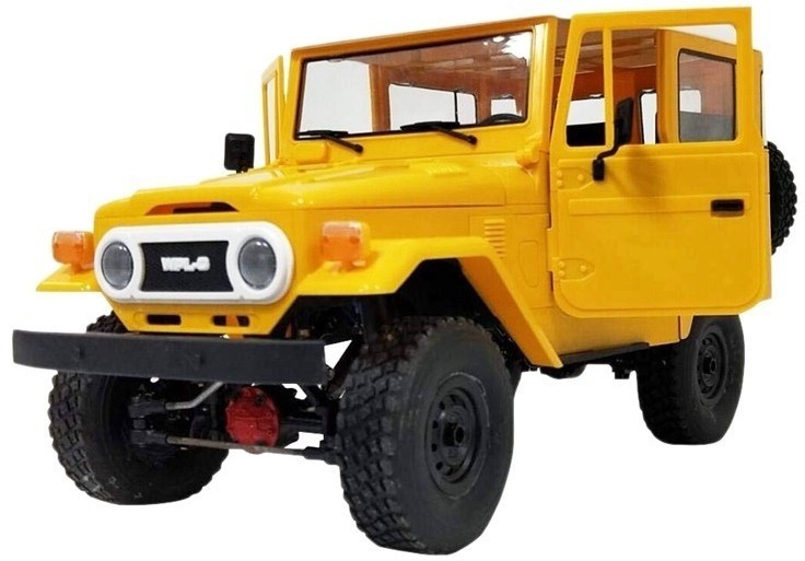 Радиоуправляемый внедорожник WPL Toyota FJ40 желтый 4WD масштаб 1:16 2.4G (WPLC-34-YELLOW)
