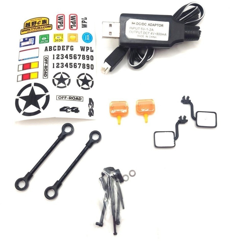 Радиоуправляемый внедорожник WPL Toyota FJ40 желтый 4WD масштаб 1:16 2.4G (WPLC-34-YELLOW)