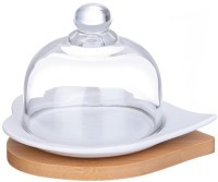 Лимонница lefard &quot;native&quot; 12,5*10,5*8,5 см с крышкой на дерев. подставке (587-185)