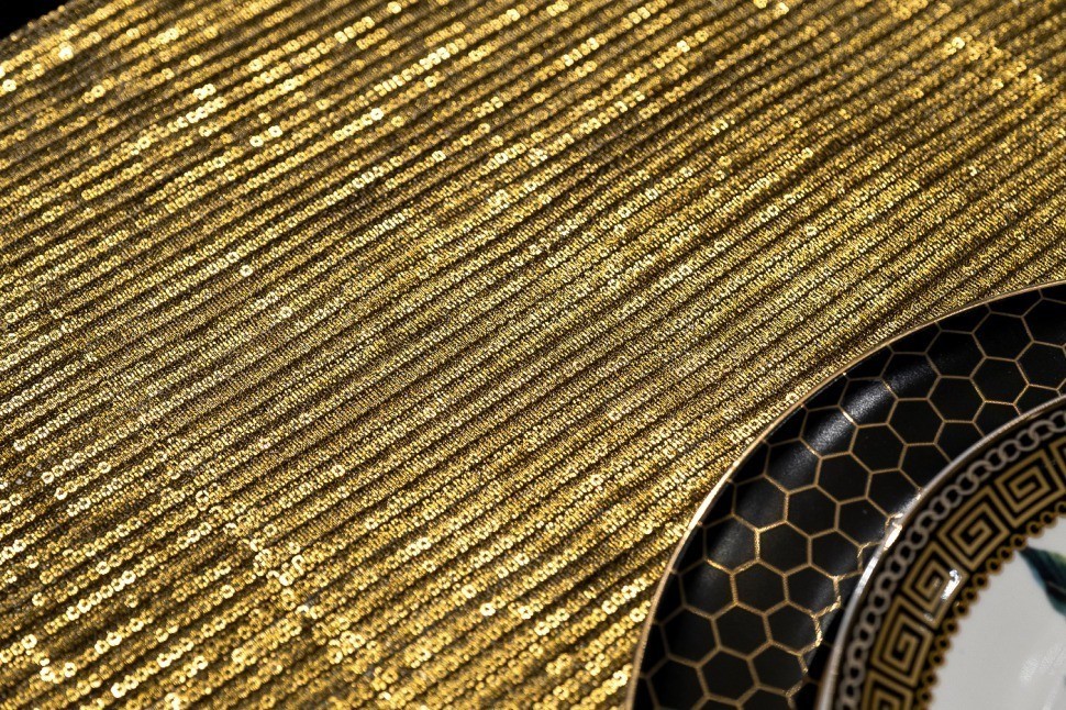 Текстильная подставка Аурум золотая 30*45см (TT-00011430)